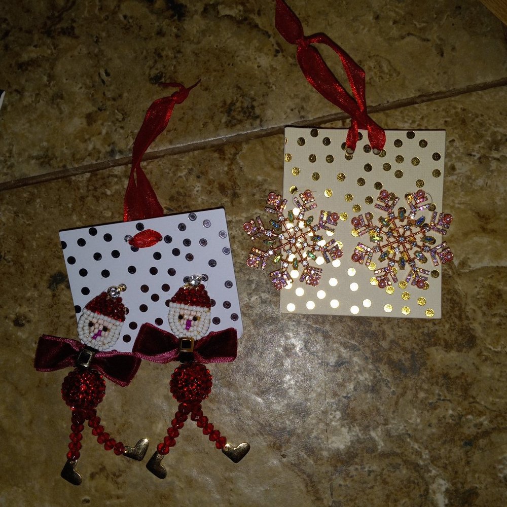 Holiday Seasonal Earrings NWT